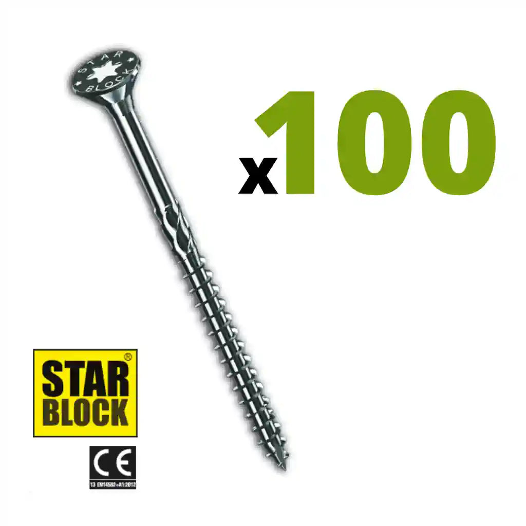 Boite de 100 vis acier tête fraisée