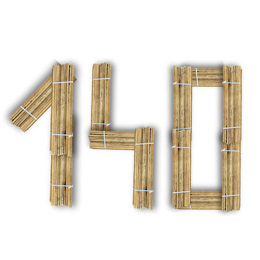 Lot de 140 planches de palettes - 114/120cm