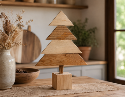 Sapin décoratif en bois