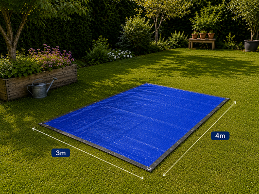 Bâche 03x04 Bleu 120g/m²