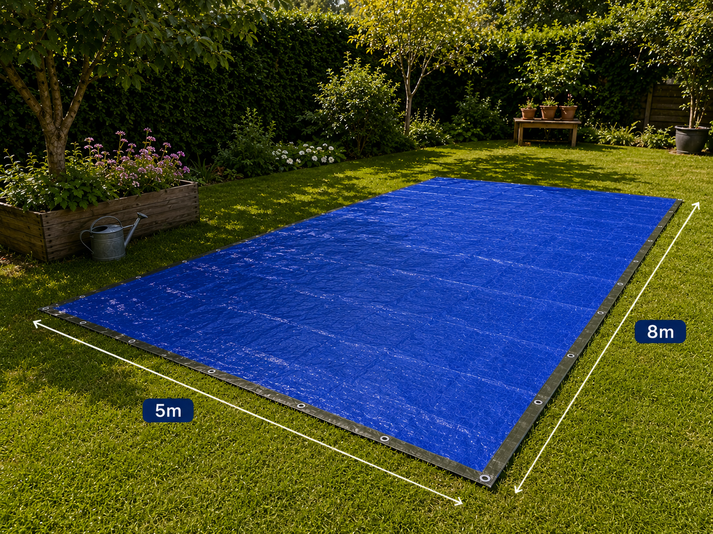 Bâche 05x08 Bleu 120g/m²