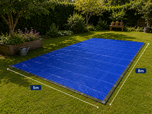 Bâche 05x08 Bleu 120g/m²