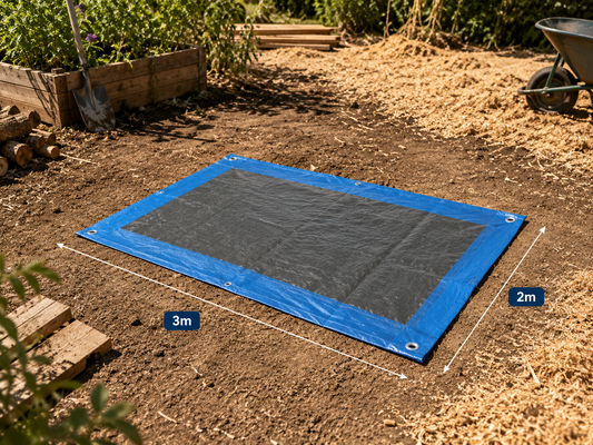 Bâche Standard 02x03 Bleu Royal 73g/m²
