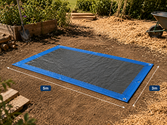 Bâche Standard 03x05 Bleu Royal 73g/m²