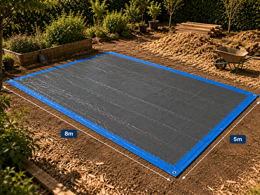 Bâche Standard 05x08 Bleu Royal 73g/m²