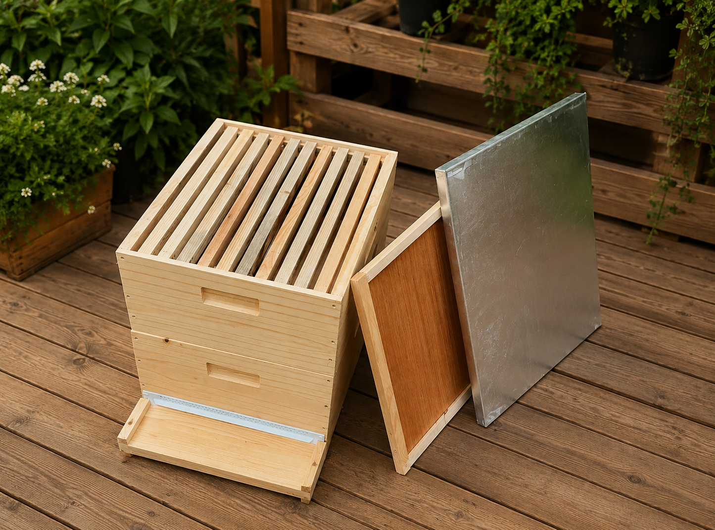 Ruche bourbon bois de pin
