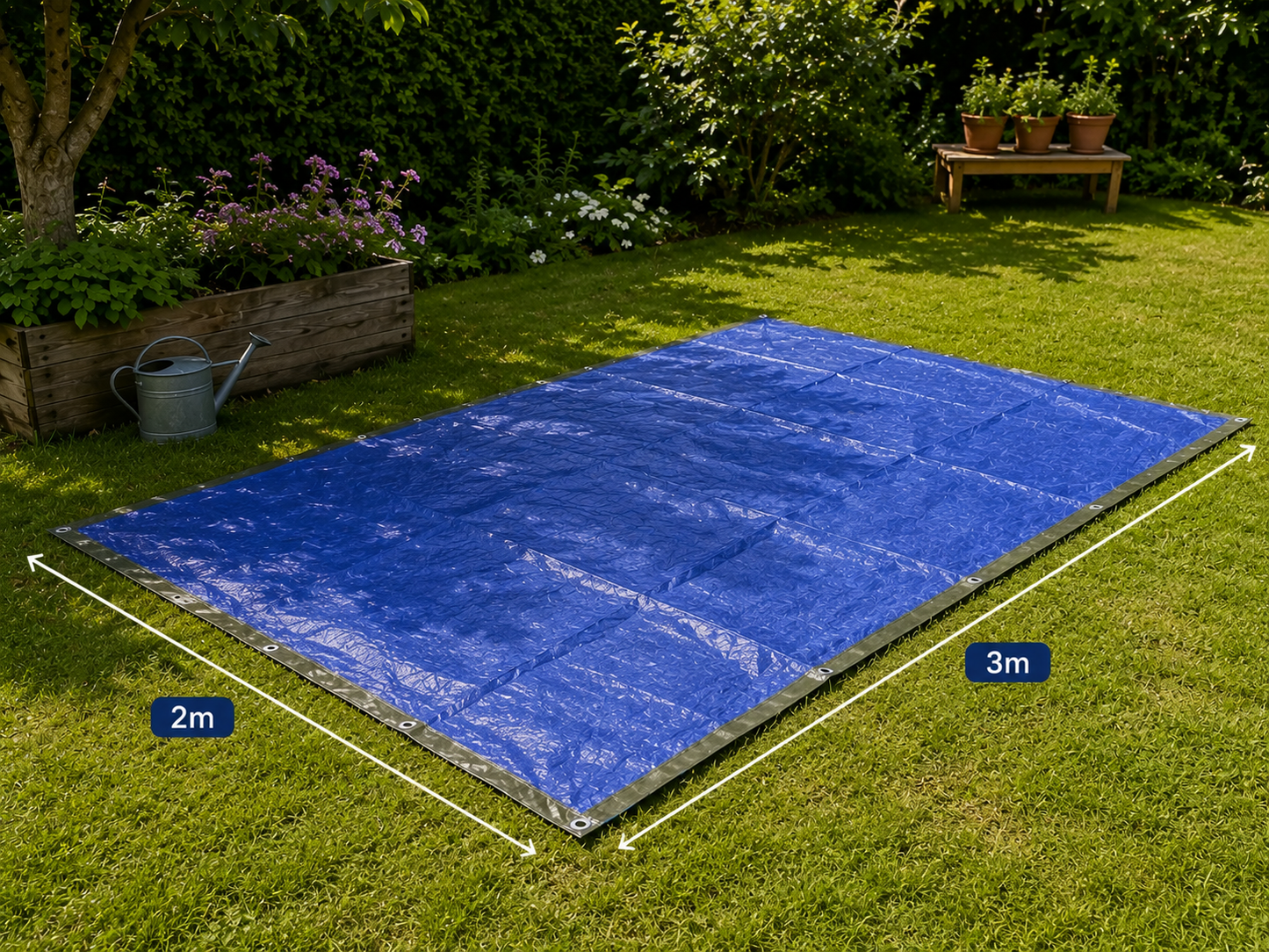 Bâche 02x03 Bleu 120g/m²