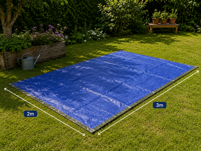 Bâche 02x03 Bleu 120g/m²