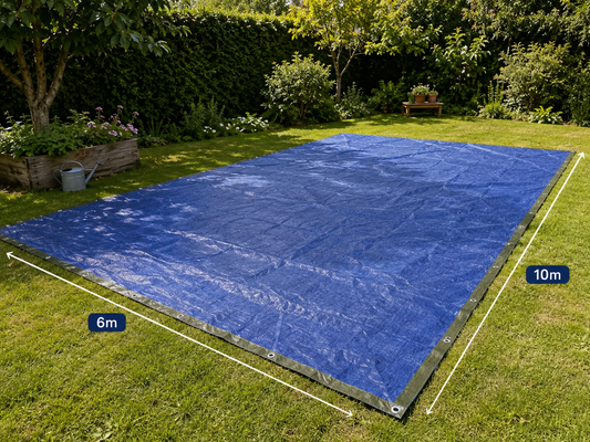 Bâche 06x10 Bleu 120g/m²