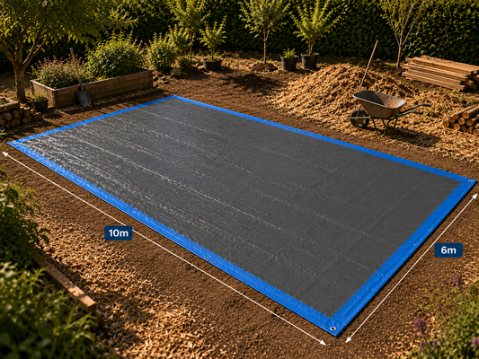 Bâche Standard 06x10 Bleu Royal 73g/m²
