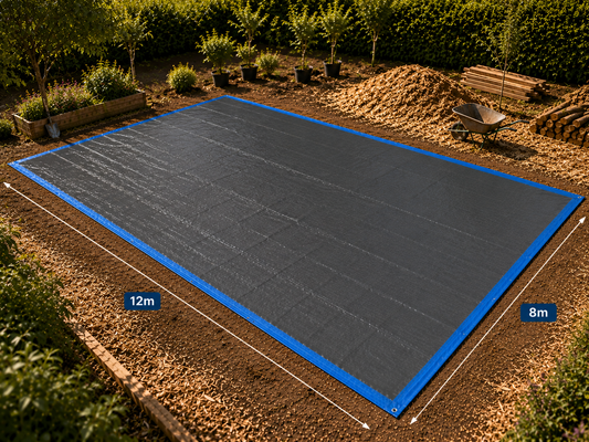 Bâche Standard 08x12 Bleu Royal 73g/m²